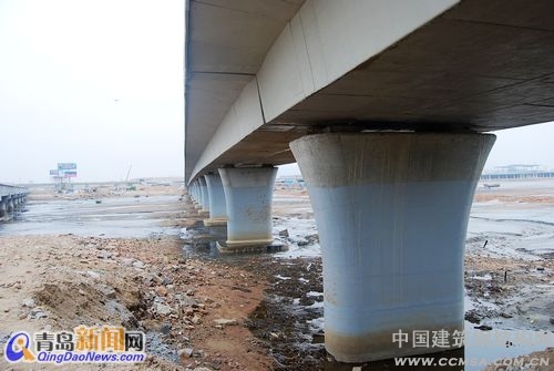 跨海大橋的建成將使青島老港、油港、前灣港連為一個整體